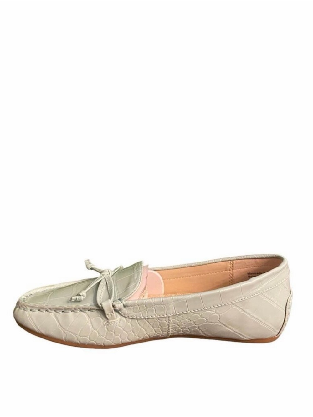 Charter Club Womens Katee Loafer Flats Ballerina Bow Mint Green Croc Size 6 Us View 2